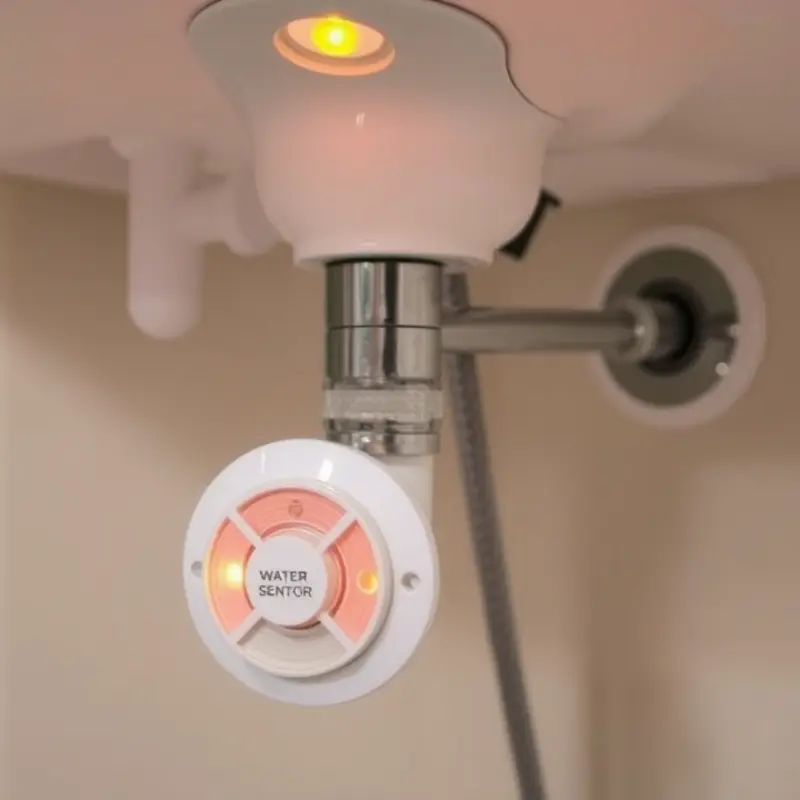 Smart leak detectors provide real-time alerts for moisture and leaks.