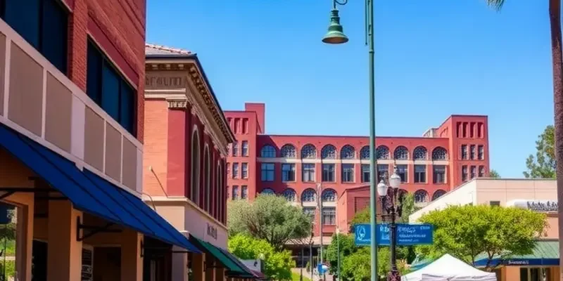 A colorful collage depicting the vibrant neighborhoods across Tucson.