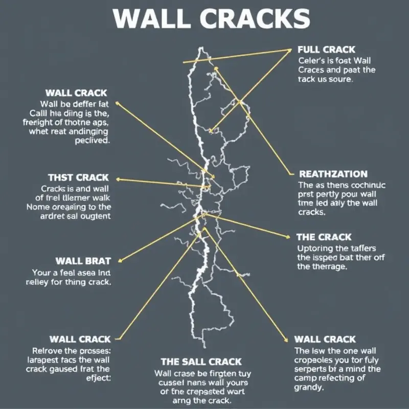Types of wall cracks and their implications for apartment safety.