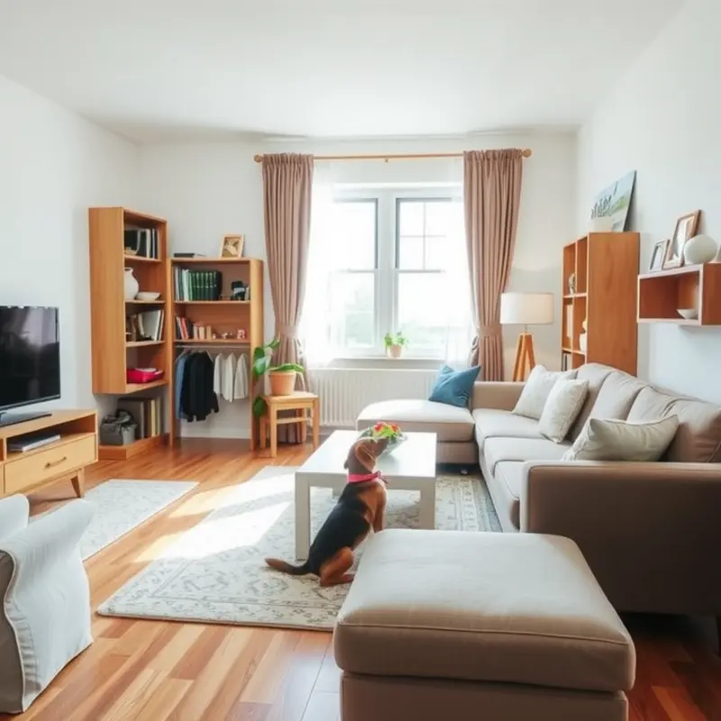 A clean, pet-friendly living space that promotes odor prevention.