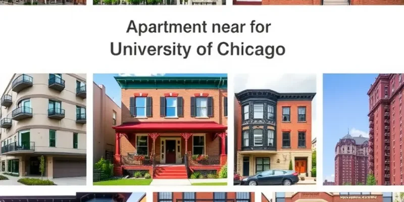 A panoramic view of the University of Chicago campus, showing students and colorful trees in autumn, representing student life.