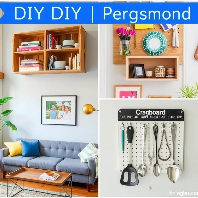 Creative upcycled storage solutions for organizing accessories.