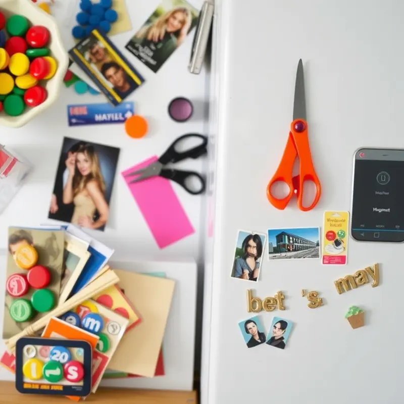 Transforming everyday objects into decorative magnets.