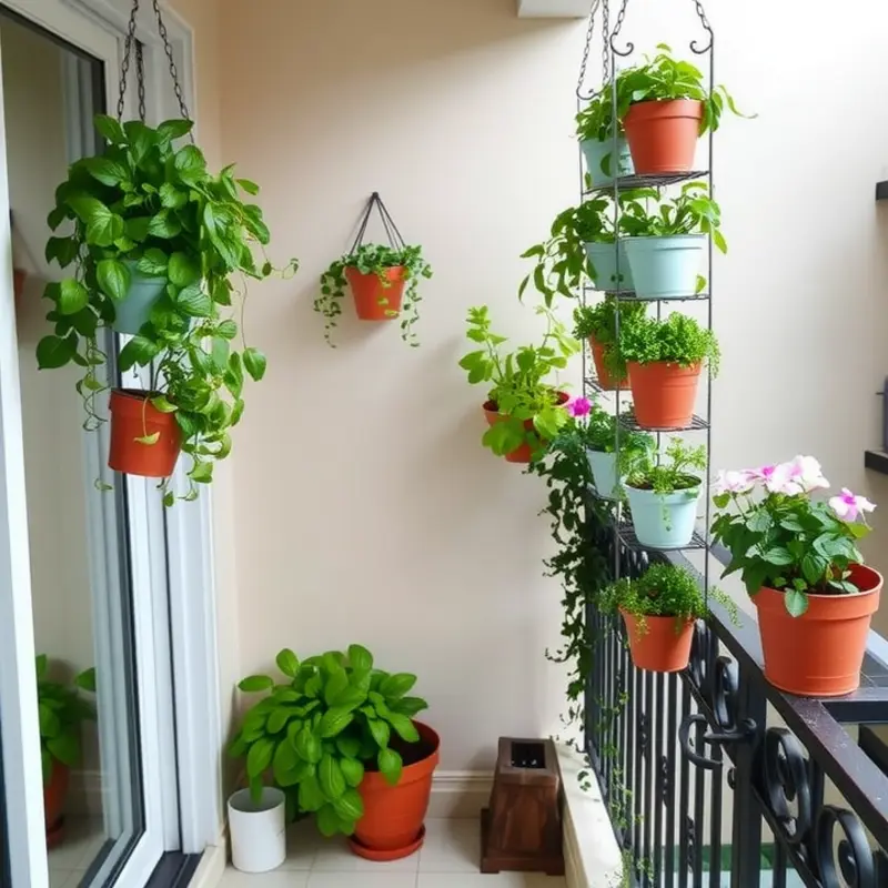 A selection of safe and low-maintenance plants for apartment gardening.