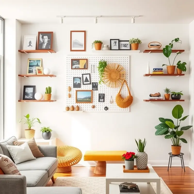 Creative shelving ideas to maximize vertical space.