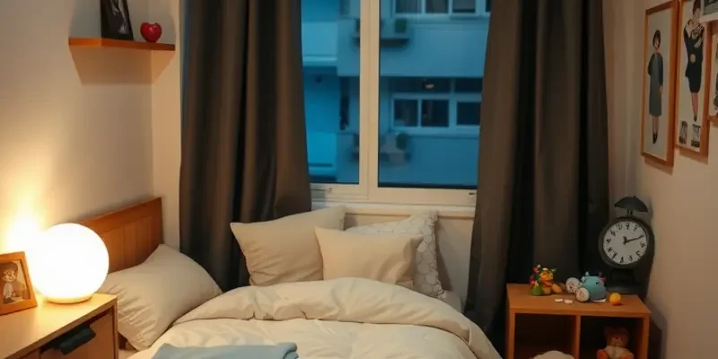 A family apartment filled with soft seating, toys, and a relaxed pet.
