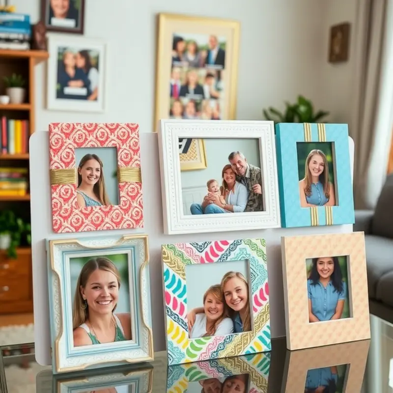 Bright and cheerful washi tape frames enhance any rental space.