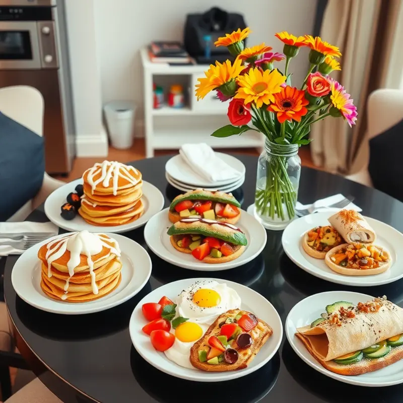 Speedy and delicious breakfast options ready for a busy morning.