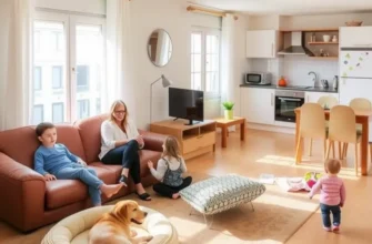 A family-friendly apartment that welcomes both children and foster pets, filled with love and joy.