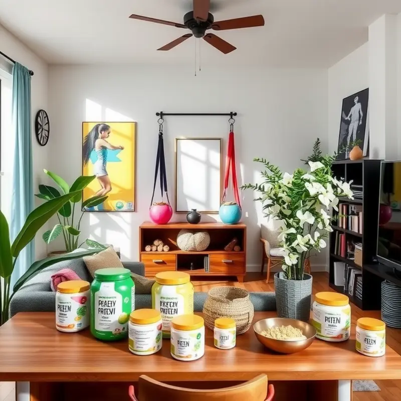 Creative storage hacks for apartment-friendly workout gear.