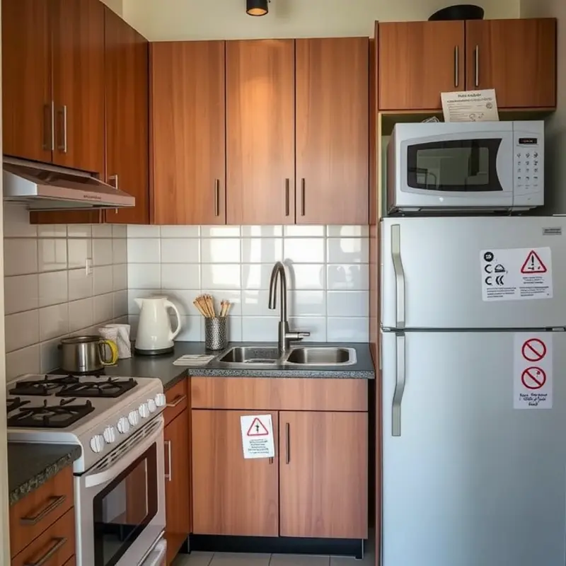 Essential safety practices for apartment appliances.