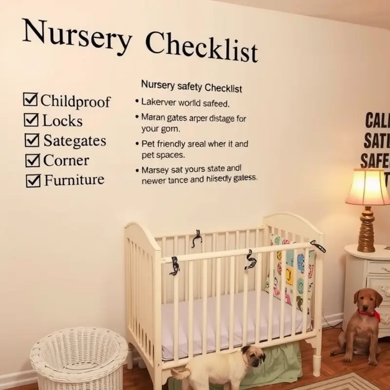 A compact and stylish nursery that maximizes space with multi-functional furniture.