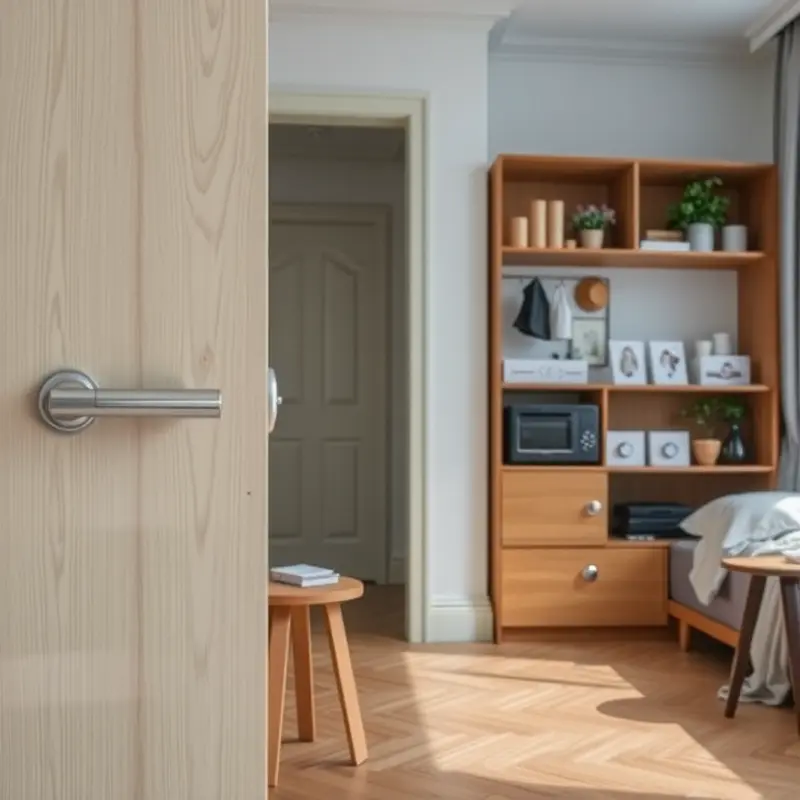 Assessing personal security needs in a cozy apartment.