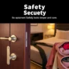 Modern secure apartment interior showing locks, a safe, and security features
