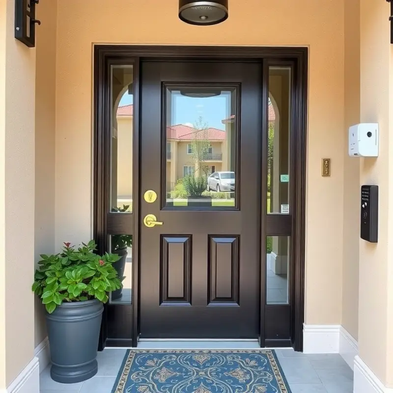 Highlighting the essential security features for a safe apartment.