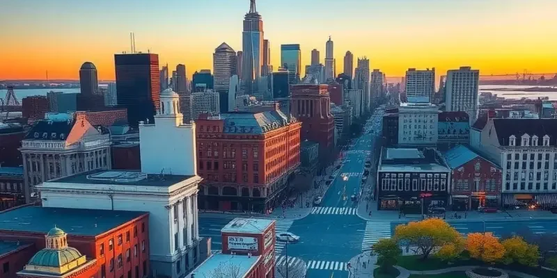 Street life in Brooklyn with art, cafes, and people.