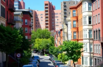 A scenic image of Capitol Hill featuring the U.S. Capitol building in the background and lively streets bustling with activity.