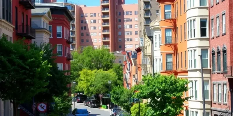 A scenic image of Capitol Hill featuring the U.S. Capitol building in the background and lively streets bustling with activity.