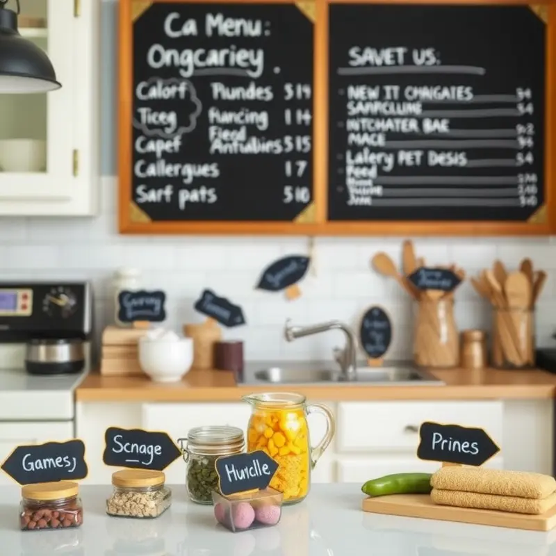 Transform your living space with a stunning chalkboard wall.