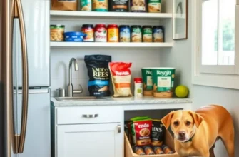 A happy child playing with a dog in a cozy apartment environment, highlighting family pet bonding.