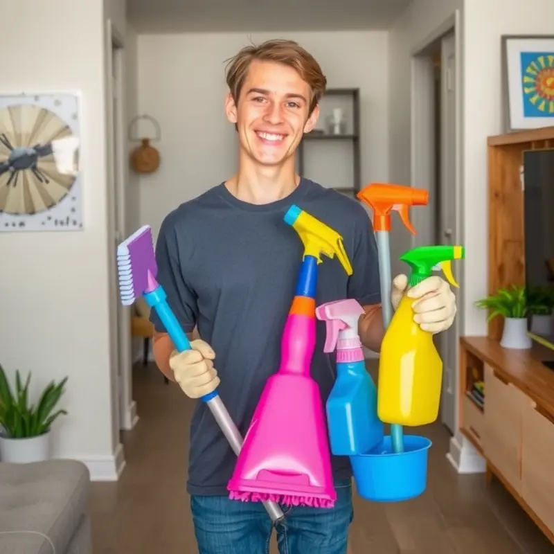 Essential cleaning tools to kickstart your apartment cleaning journey!