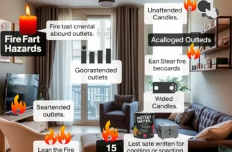 A well-organized apartment featuring smoke alarms and fire extinguishers.