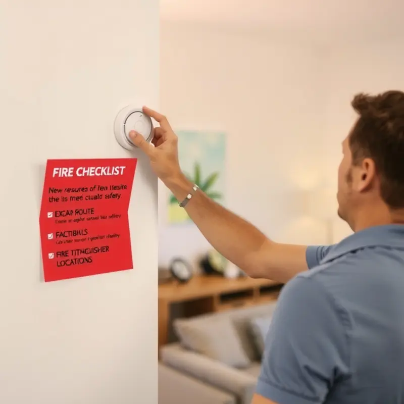 Common fire hazards found in apartment living.