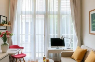 Collage of DIY room dividers including curtains and bookshelves, designed for rental spaces