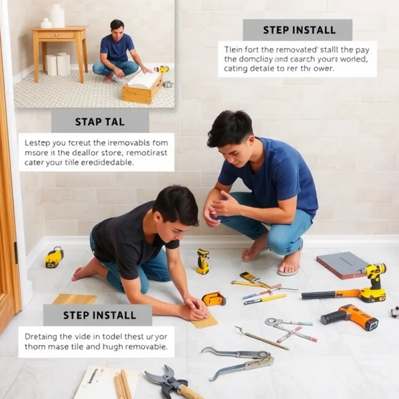 Choose from a variety of removable tile designs to match your style!