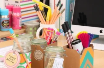 An organized workspace filled with a variety of DIY desk organizers creating an inspiring environment.