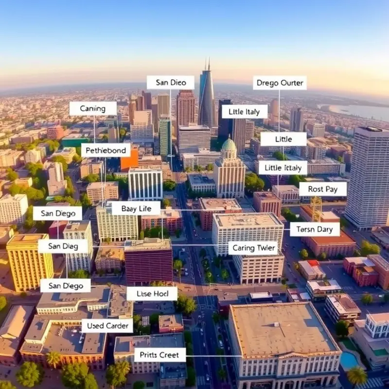 A vibrant overview of downtown San Diego’s neighborhoods.
