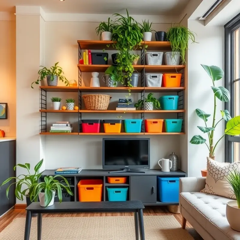 Sustainable storage options that keep your apartment stylish and eco-friendly.