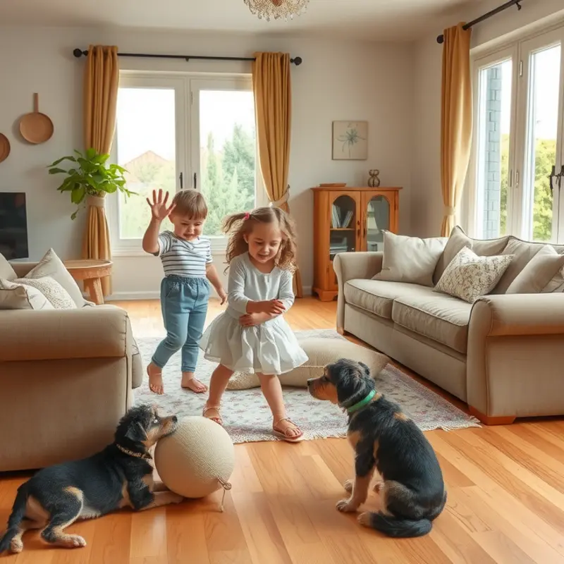 A safe and welcoming living space for families with children and pets.