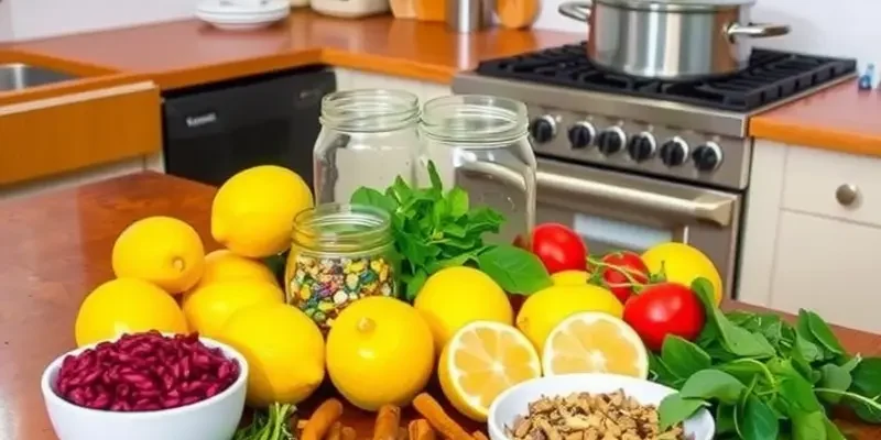 An inviting gathering space with various DIY air freshener projects displayed on a table.