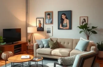 A split-screen image of a furnished apartment versus an unfurnished space, illustrating the contrast in lifestyle choices.