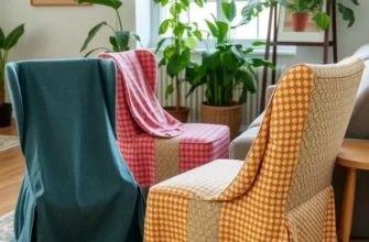 A beautiful collection of DIY furniture covers in various styles and colors in an inspiring setting.