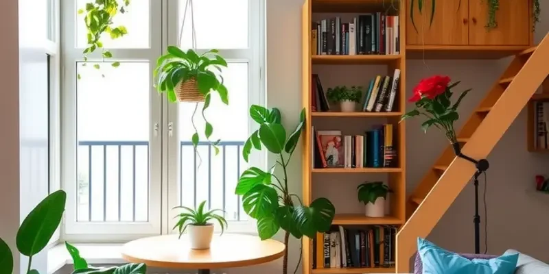 Friends and family laughing together in a cozy apartment.