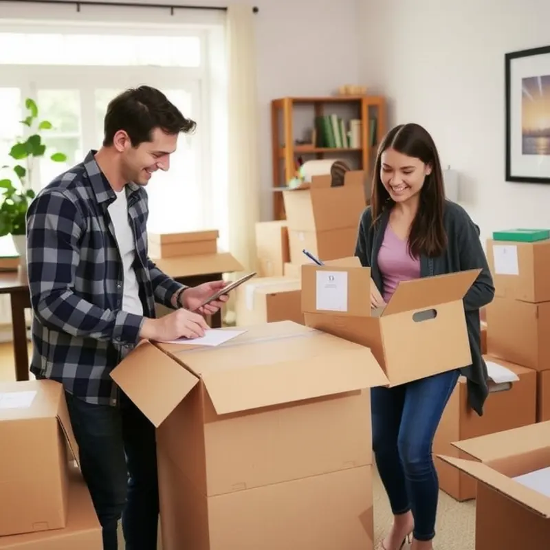 Preparing for the move one month in advance.