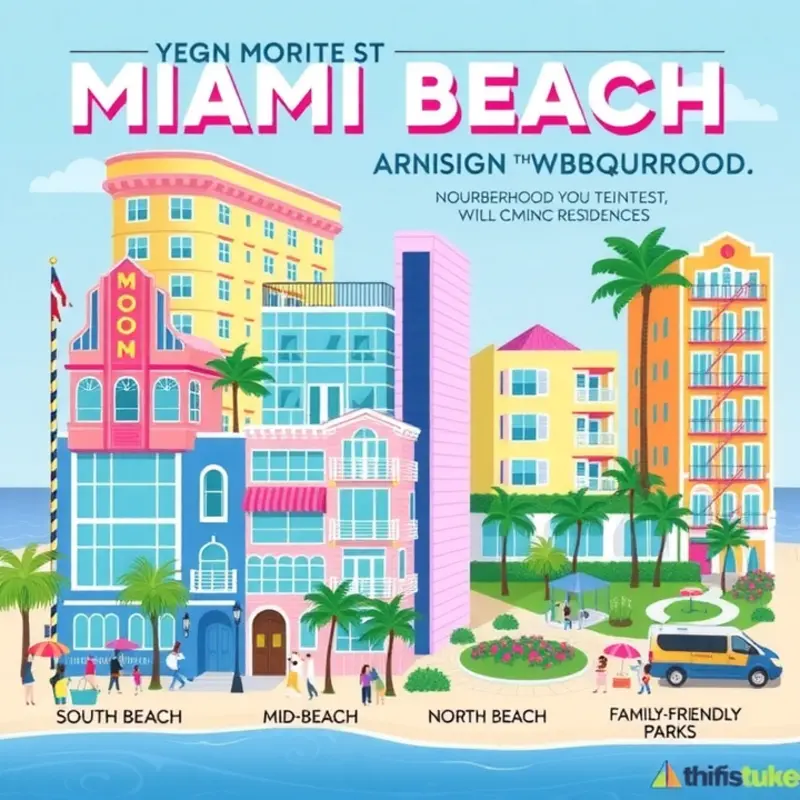 A snapshot of Miami Beach’s vibrant neighborhoods, each with its own unique charm.