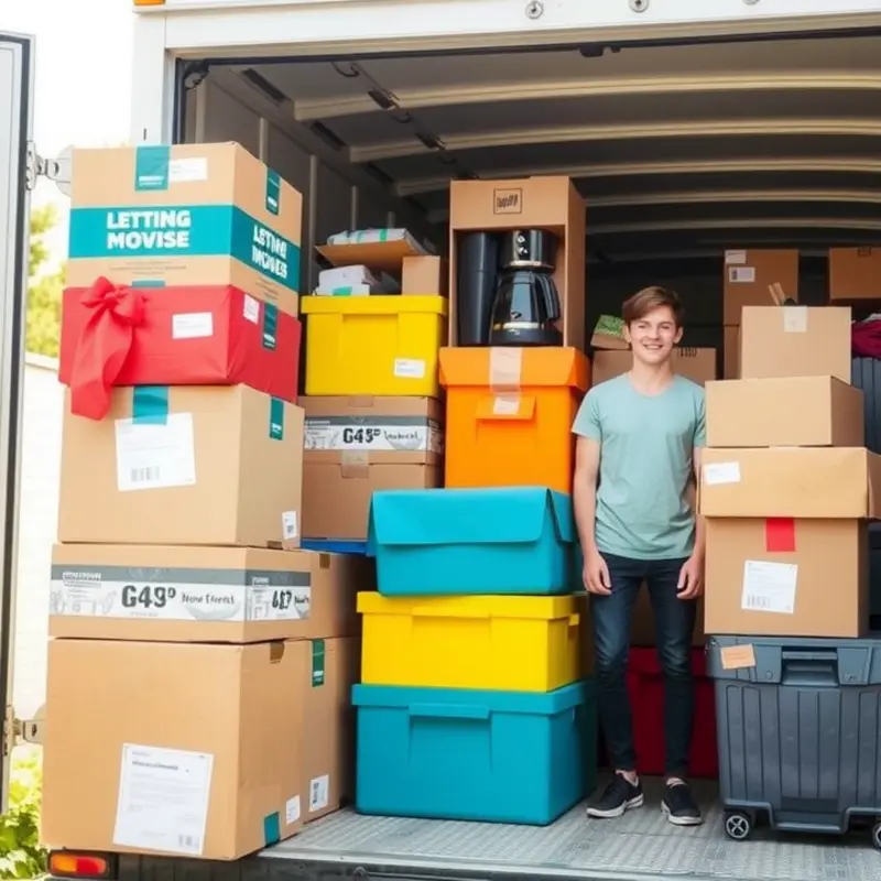 Basic essentials packed and ready for the big move.