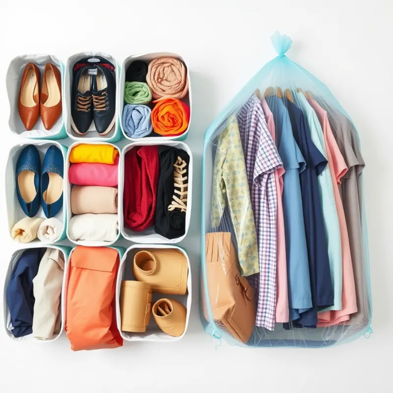 Decluttering your wardrobe for a smooth packing experience.