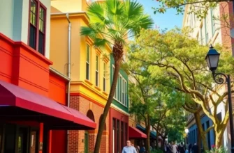 Panoramic view of Montrose, Houston, showcasing urban landscape and greenery.