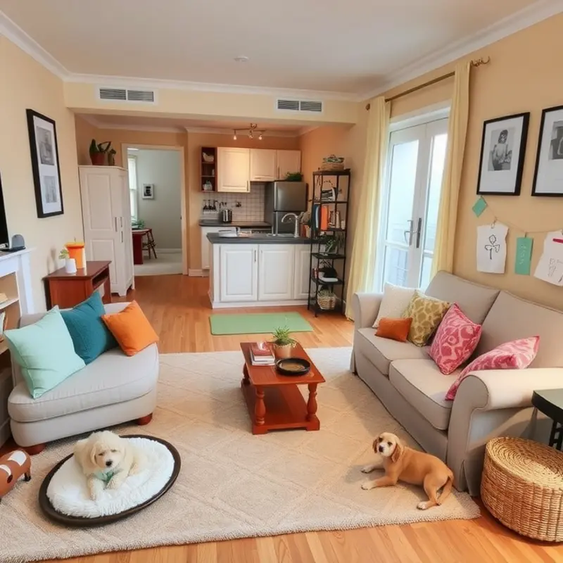 A safe and comfortable living space designed for both pets and families.