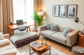 A cozy rental home showing personalized furniture arrangements and decor that reflect individual style.