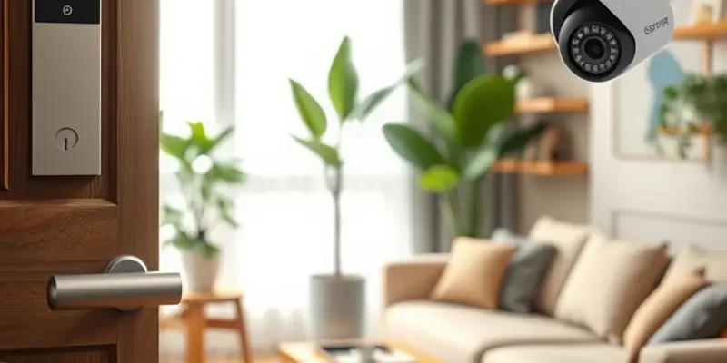 A modern apartment illustrating the integration of security solutions for renters.