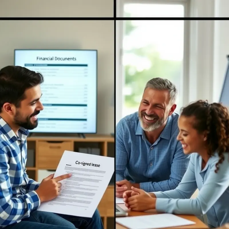 A supportive discussion about co-signed leases.