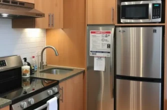 An inviting apartment interior demonstrating safety, comfort, and well-maintained household appliances.