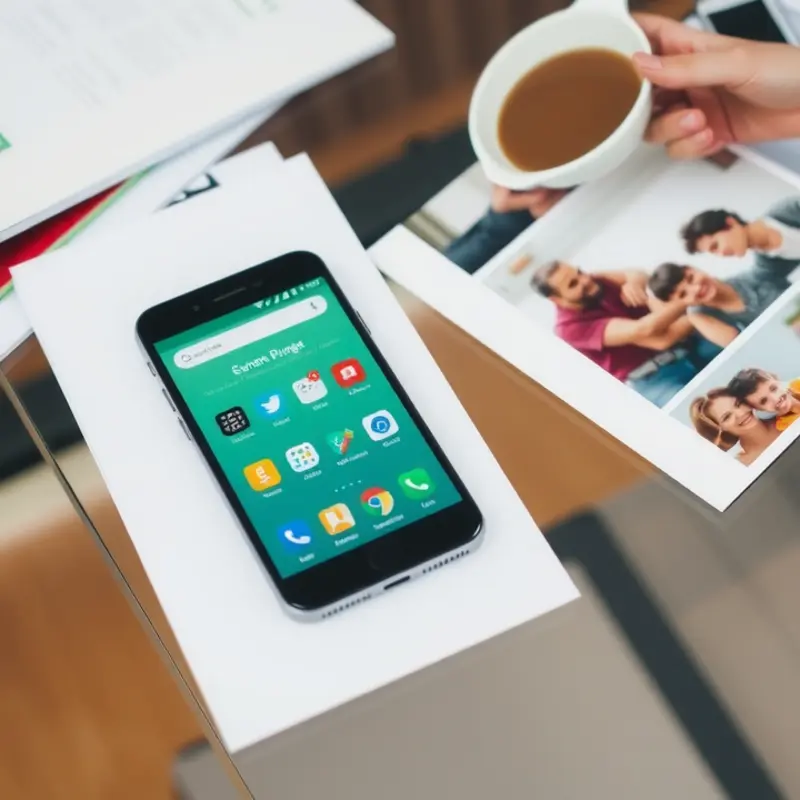 A young professional uses a budgeting app to plan finances effectively.