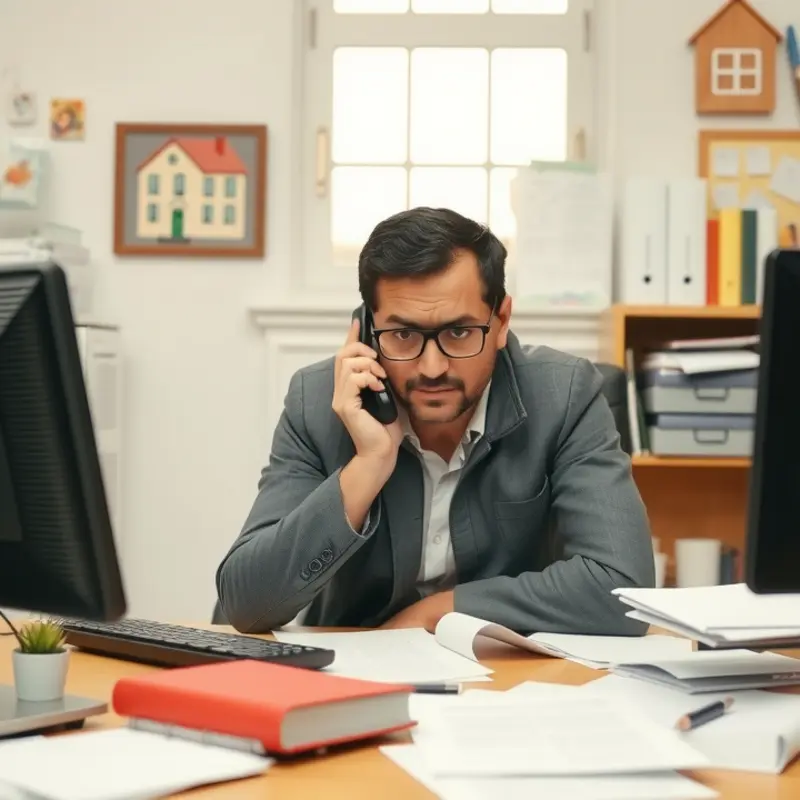 A couple understanding their rights by reviewing their rental lease.