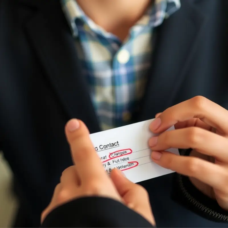 An organized emergency contact list for renters.